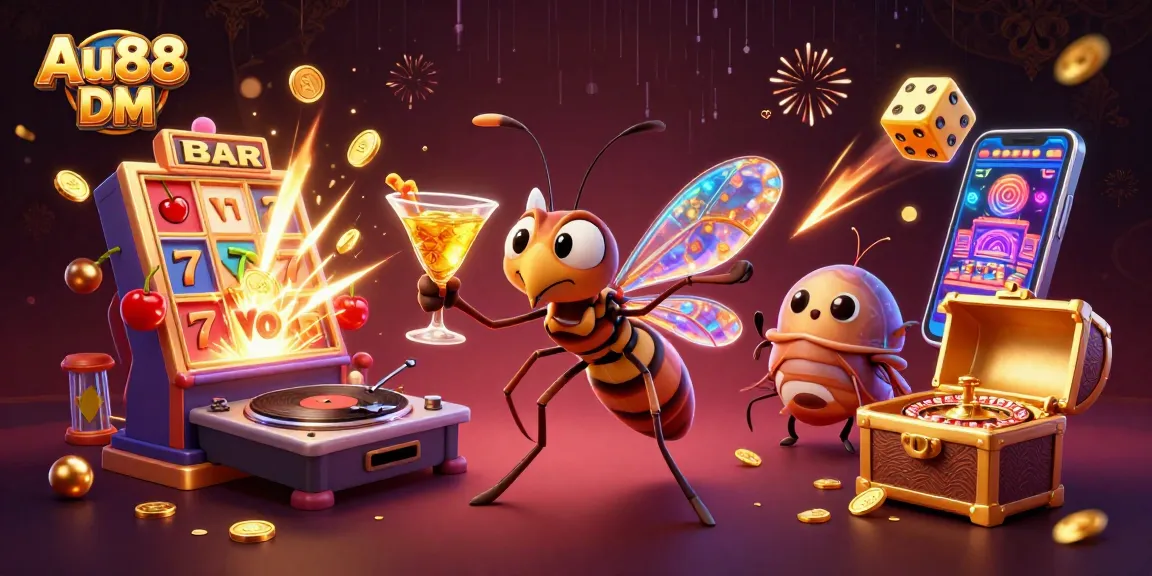 Spin the wheel at Au88 DM with a vibrant casino mascot and dynamic gaming elements.