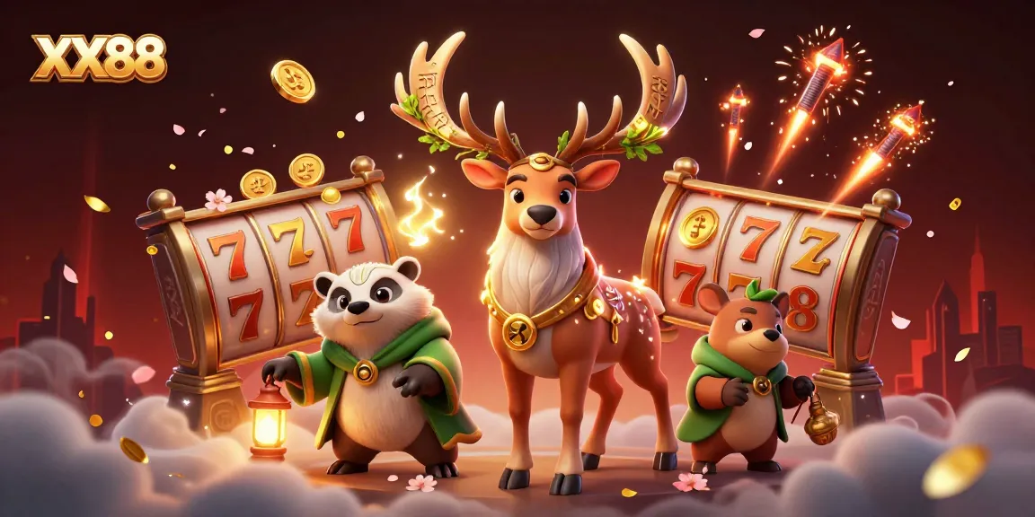 Engage with the vibrant gaming world of XX88, featuring mystical characters and lively casino elements.