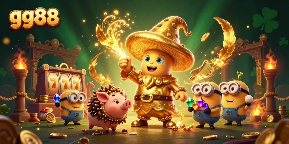 Spin the reels at gg88 and witness a wizard's treasure-filled casino adventure