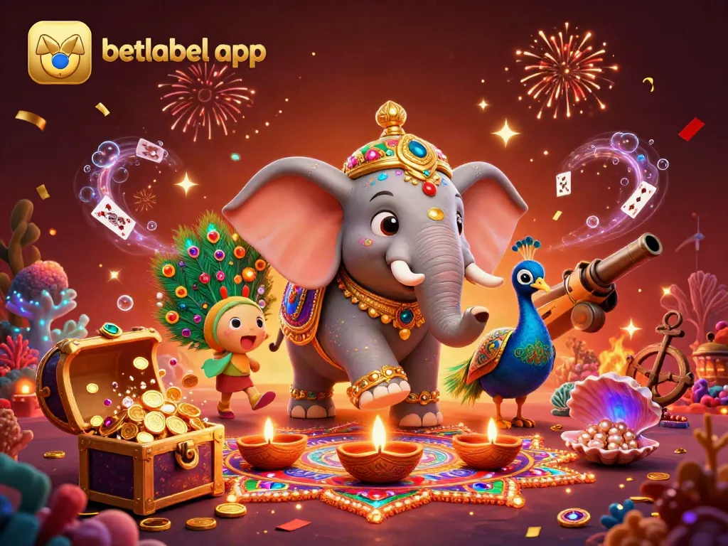 Experience the thrill of betting with the BetLabel app while celebrating vibrant casino features.