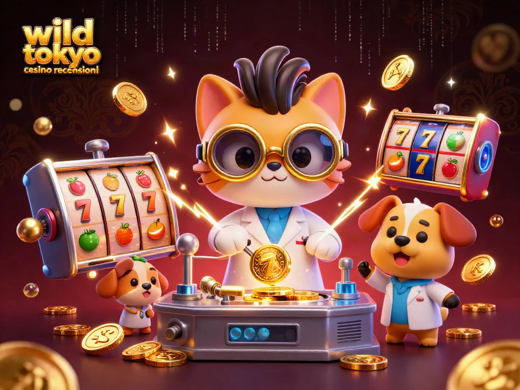 Experience wild tokyo casino recensioni through a vibrant 3D illustration capturing excitement and action.