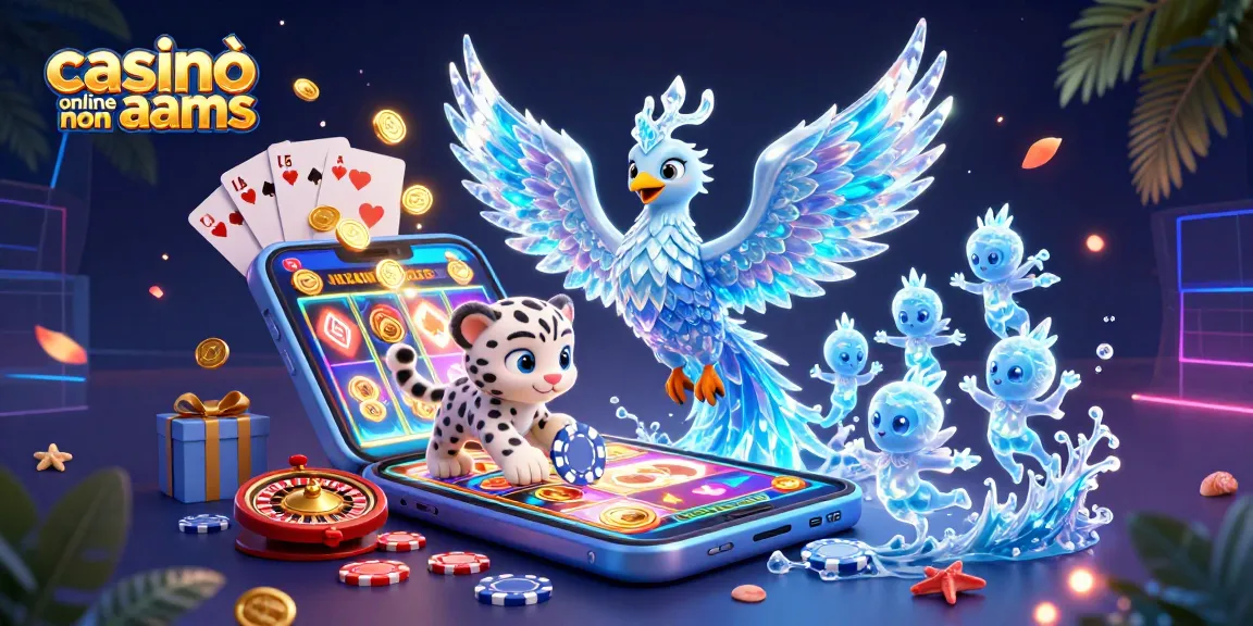 Experience vibrant gaming action with casinò online non aams, featuring a phoenix and playful ice sprites.