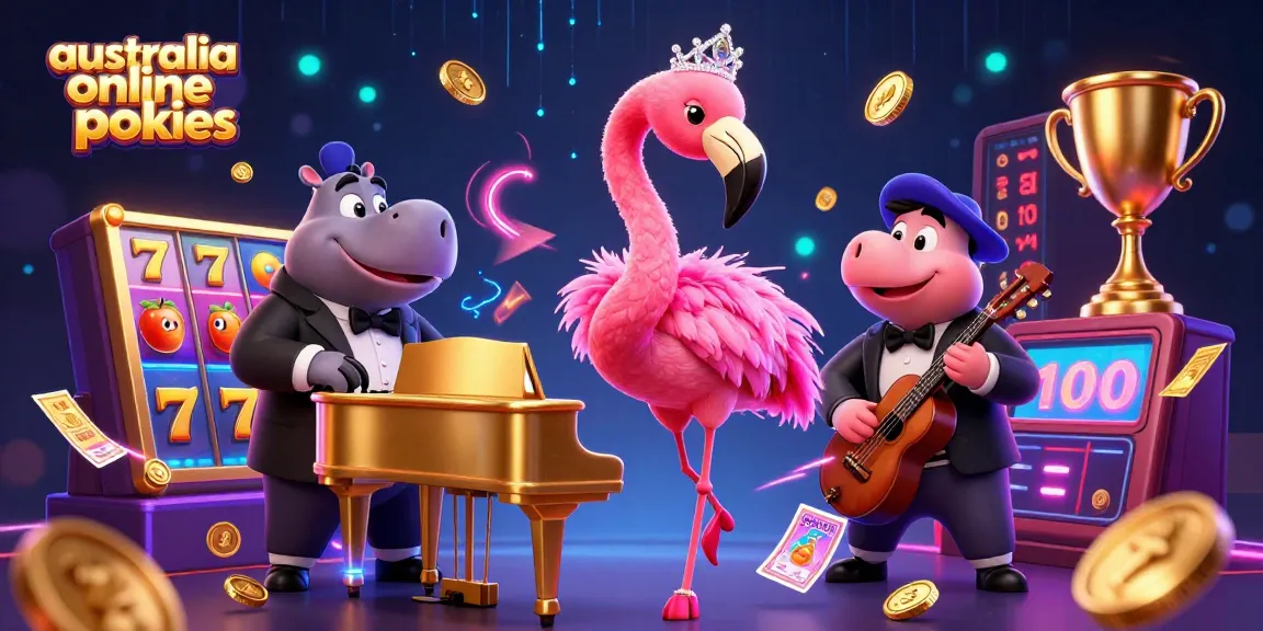 Experience the thrill of australia online pokies as vibrant slot symbols and characters come alive in 3D!